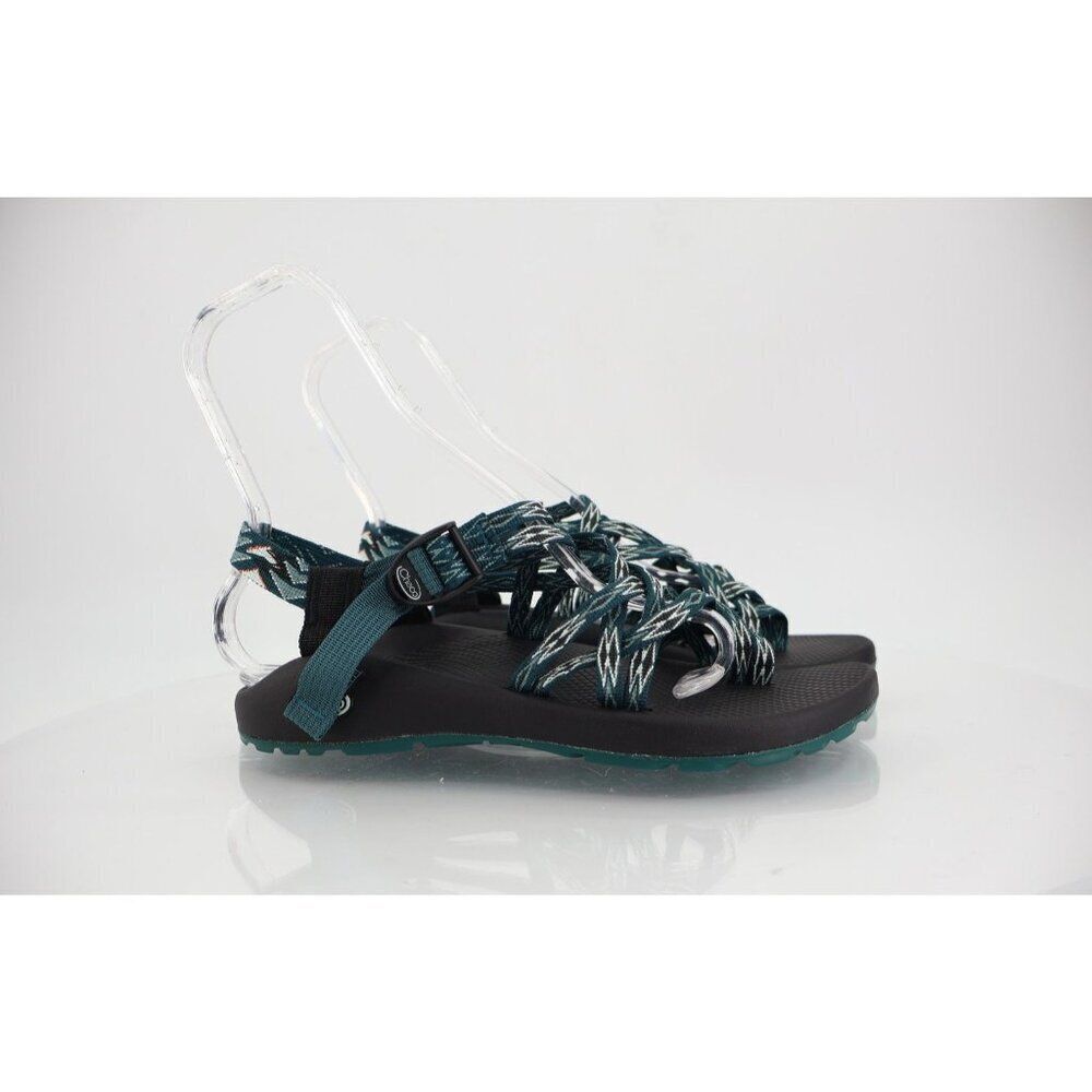 Chaco Women ZX/2 Sandal Size 10 Outdoor Hike Teal Strappy Thong Adjustable Shoe